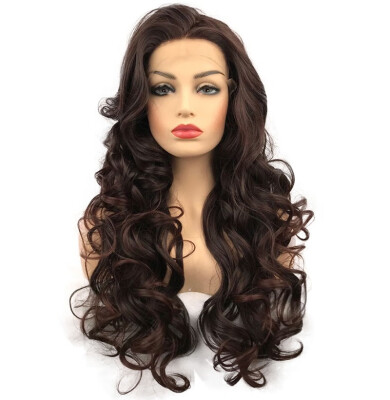 

StrongBeauty Synthetic Wig Lace Front Wave Wigs Long BrownBlonde Curly Wig Color Naturally Womens Wig COLOUR CHOICES