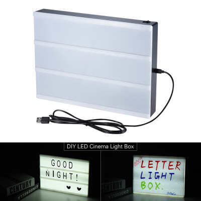 

A4 Size DIY LED Cinema Light Box Message Board with Interchangeable Letters Free Combination for Birthday Anniversary Wedding Par