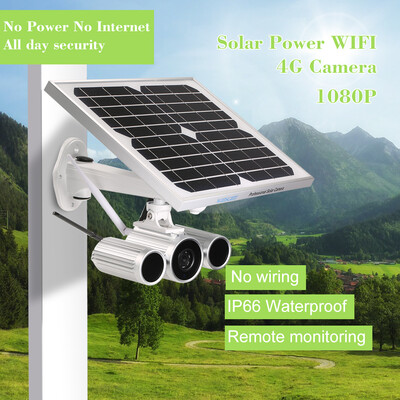 

Wanscam 1080P Solar Power IP Camera 4G Wireless WIFI IP Camera IR-CUT Night Vision Waterproof Outdoor Solar & Battery Power 3G GS
