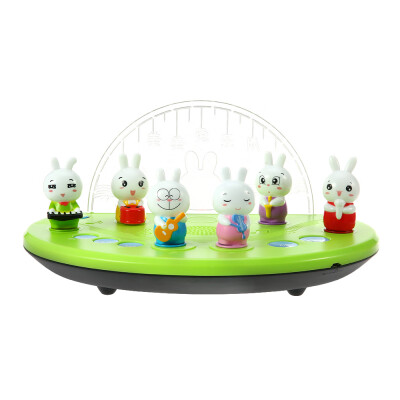 

Kids Musical Toy Rabbit Concert Instrument Play With Adjustable Sound Light Stage For Kids Early Educational