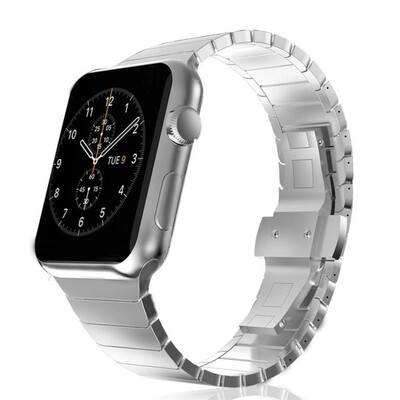 

Luxury Butterfly Clasp Stainless Steel Watch Bands for Apple Watch 40mm 44mm 38mm 42mm Strap For iwatch Series 4 3 2 1