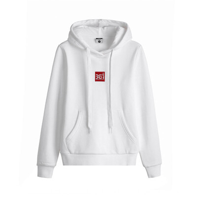 

361 degrees womens 2018 autumn new long-sleeved thin sweater hooded trend sportswear 661839806-2 white L