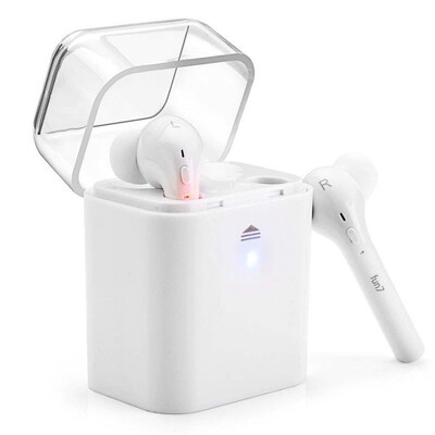 

Wireless Bluetooth Earphone Dual Bluetooth V42 HiFi Sport Headset with charging box For phone&computer
