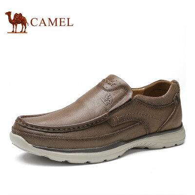 

Camel CAMEL Korean fashion comfortable business set foot leather shoes A912307900 khaki 40