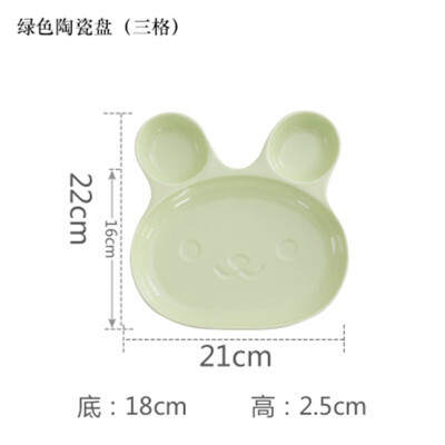 

Creative cartoon baby frame plate ceramic tableware children animal small plate separating plate&lovely home for breakfast