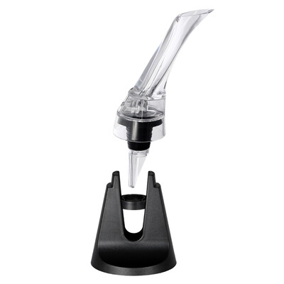 

Professional Red Wine Aerating Pourer Spout Decanter Wine Aerator Quick Aerating Pouring Tool with Holder