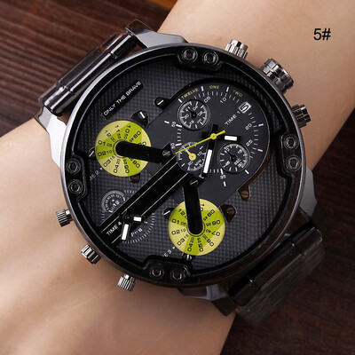 

Hot Mens Fashion Luxury Watch Stainless Steel Sport Analog Quartz Wristwatches