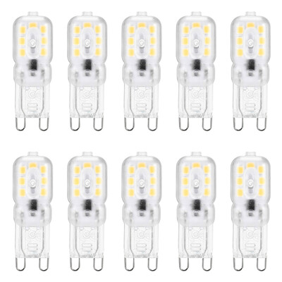 

Lightme 10PCS AC 220V 2W G9 SMD 2835 LED Lamp Bulb Spotlight with 14 LEDs