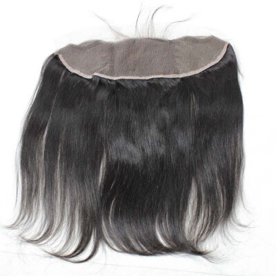 

Ear to ear 134 Lace Frontal Closure Straight Hair Human hair medium brown Swiss lace