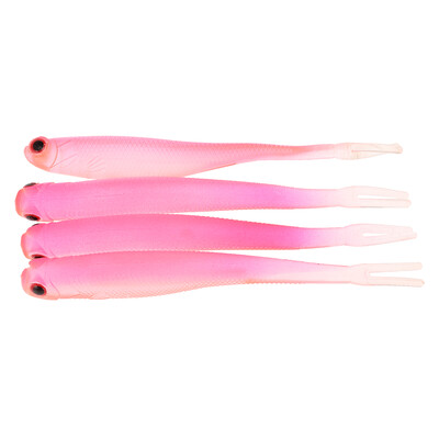 

A FISH LURE Soft Fishing Lures Long Tail Artificial Bait 4pcs