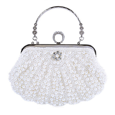 

Women Beaded Shell Shoulder Bag for Wedding Elegant Party Ladies Handbags Evening Bag Women Party Purse Wallet