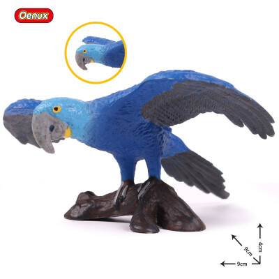 

Oenux Original Paradise Birds Flamingos Ara Seagull Pelican Snowy Owl Figurines High Quality PVC Animal Action Figure Child Toy