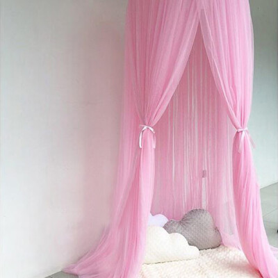 

4 Color Mosquito Net Bed Canopy Yarn Chiffon Play Tent Bedding for Kids Playing Reading Dome Netting Curtains Baby Boys&Girls