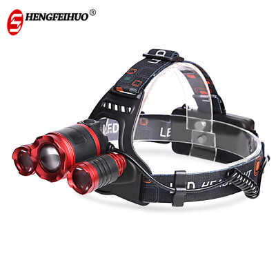 

Shengfeihuo LED Three-headed Zoom Rechargeable Miner Light