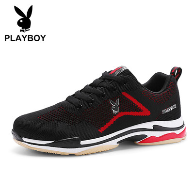 

Playboy PLAYBOY trend fashion old shoes mens sports&leisure breathable DS85203 black red 39