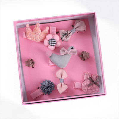 

Baby Girls Hair Accessory Set Hair Clips Barrettes Headband for Newborn Toddler Children 3Pcs Pink Crown