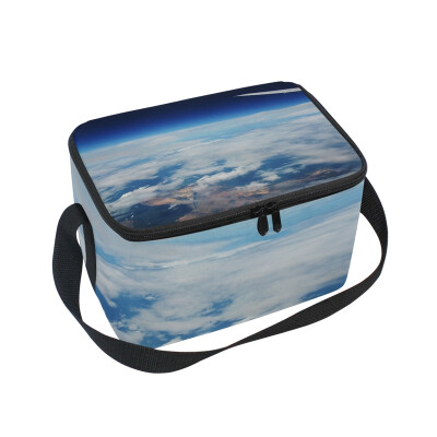 

ALAZA Lunch Box Cloud Sky Atmosphere Insulated Lunch Bag Large Cooler Tote Bagfor Men Women