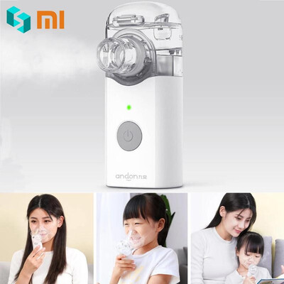 

Xiaomi Andon Nebulizer Mini Portable Silent Atomizer Handheld 02mlmin Rate Asthma Respirator Humidifier For Children&Adult