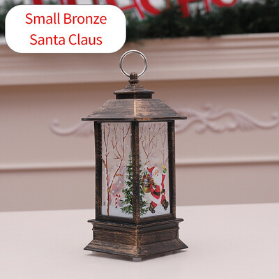 

NeillieN Retro wind lamp Santa Claus decoration Christmas LED lighting Candlestick lampChristmas gifts LED Nightlight