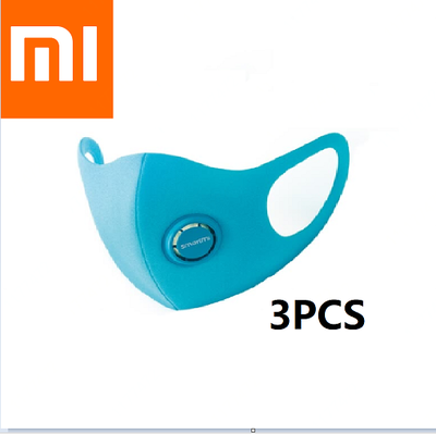 

Xiaomi Smartmi Filter Mask Blue Size S 3PCS Pack for Children Block 97 PM 25 with Ventilating Valve Long-lasting TPU Material