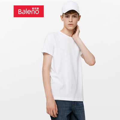 

Baleno T-shirt male 2019 summer cotton round neck short-sleeved shirt loose bottoming shirt male 88902284 01W