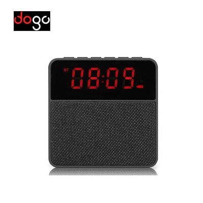 

DOGO T1 Wireless Alarm Clock Bluetooth Speaker Full Range Speaker Bluetooth Radio Column on the Phone Subwoofer for Home Theater