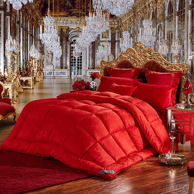 

Boyang home textile big red festive wedding quilt thickening wedding is cored together Tiancheng wedding hi is 18 meters 220240cm