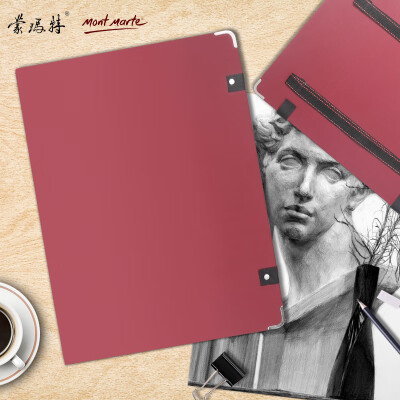 

Australia Montmartre Mont Marte shoulder strap clip sketch board 8K art sketch folding sketch board children portable drawing board can hold paper with red B-HJ-009