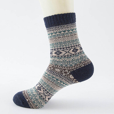 

Winter Thick Warm Stripe Wool Socks Casual Calcetines Hombre Sock Business Male Socks