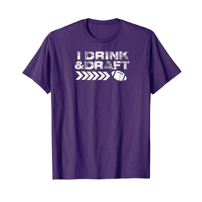 

Fantasy Football Draft Party T Shirt FFL I Drink & Draft Tee