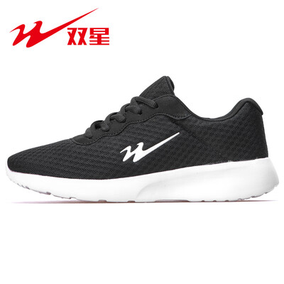 

Double star mens shoes sports shoes 2019 spring new casual shoes lightweight comfortable running shoes 8318-1 black 41
