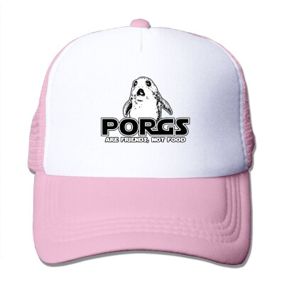 

Porgs are Friends Not Food Summer Sun Protection Mesh Cap Baseball Hat Cap Adjustable