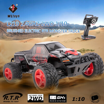 

Original WLtoys L219 24GHz 2WD 110 30KMH Brushed Electric RTR Monster Truck RC Car