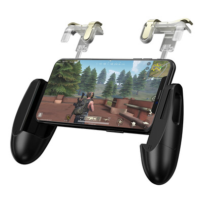 

2 in 1 Mobile Game Trigger Controller Fire Button GamepadL1R1 Aim Key Joystick