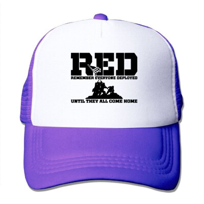 

Red Friday Remember Everyone Deployed Summer Sun Protection Mesh Cap Baseball Hat Cap Adjustable