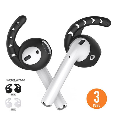 

Replacement Soft Silicone Antislip Ear Cover Hook Earbuds Tips Earphone Silicone Case for AirPro Apple EarPods accessories