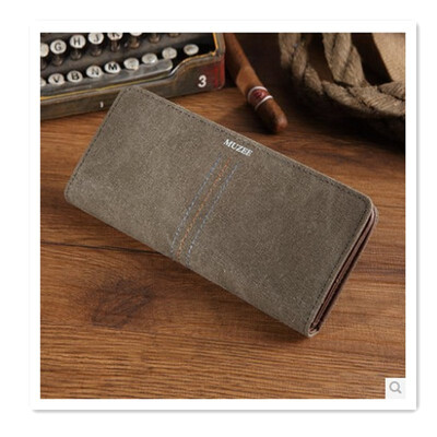

2018 mens wallet mens thin pu leather wallet long wallet