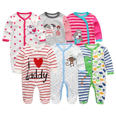 

6PCS Baby Girls Clothes Newborn Roupa de bebe 0-12M Rompers Baby Boys Clothes Babywear Bodysuits Outwear Clothing Sets