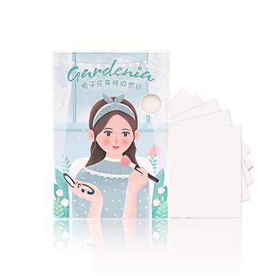 

Fen Ling Gardenia Brightening Oil Absorbing Paper 100 Pieces F3415-2 Oil-absorbing Face Makeup Makeup Control Oil