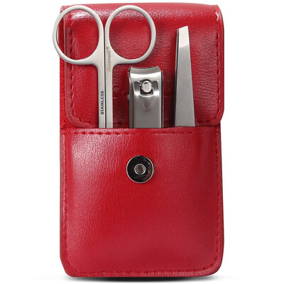 

Korea Kowell Han Kewei nail clipper import stainless steel nail clippers personal care repair capacity combination 3 piece set KB301 red