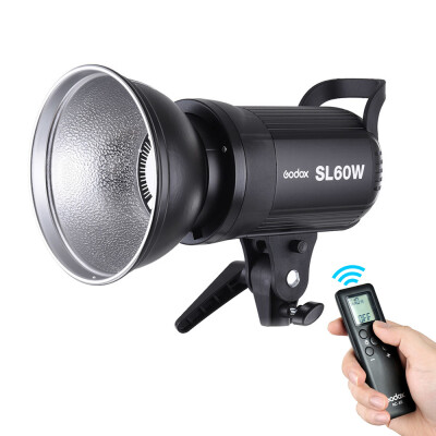 

Godox SL-60W 5600K 60W High Power LED Video Light Wireless Remote Control with Bowens Mount for Photo Studio Photography Video Rec