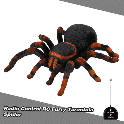 

Radio Control RC Simulation Furry Tarantula Electronic Spider Toy Kids Gift Halloween Surprise