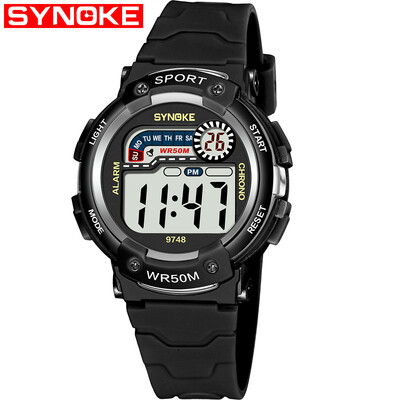 

SYNOKE 9748 Child Watch Sport Watch Luminous Alarm Digital Waterproof Wrist Watch kid Watch