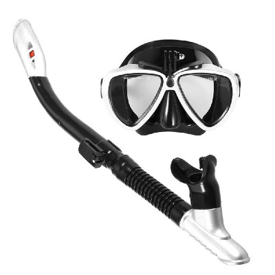 

Lixada Snorkeling Mask Snorkel Set Anti-fog Swimming Diving Goggles with Easy Breath Dry Snorkel Tube