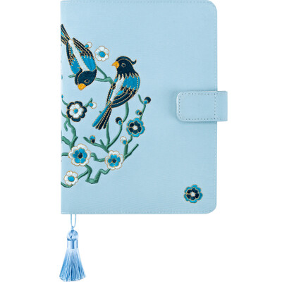 

Kinbor × know no cotton&linen embroidery section A5 handbook notepad Chinese wind schedule hand account book stationery notebook with Ji Youqing DTB6537