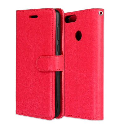 

MOONCASE Huawei P Smart 3 Card Photo Frame Leather Case - Red