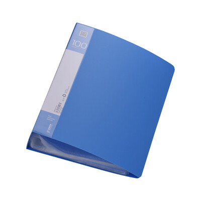 

100-Pocket A4 Protector Presentation Book Large Capacity Business Vertical Insert Folder for Report Artwork Music Sheets