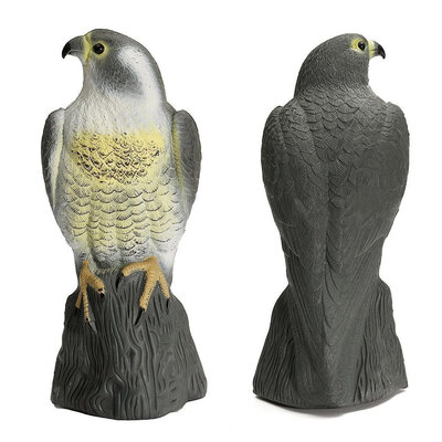

UpperX Large Falcon Decoy Bird DeterrantLifelike Full Bodied Bird Of Prey Pest Control Garden Statue Garden Pond Decor
