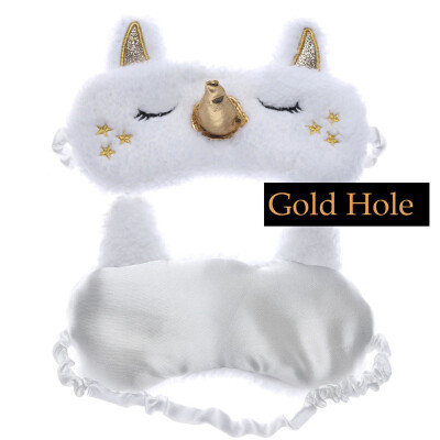 

Unicorn Cute Sleeping Mask Eye Shade Cover Patch for Girl Kid Teen Blindfold Travel Makeup Eye Care Tools Night Accessories 1PC