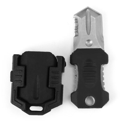 

EDC Gear Mini Stainless Steel Notched Knife Outdoor Self Defense Survival Tool